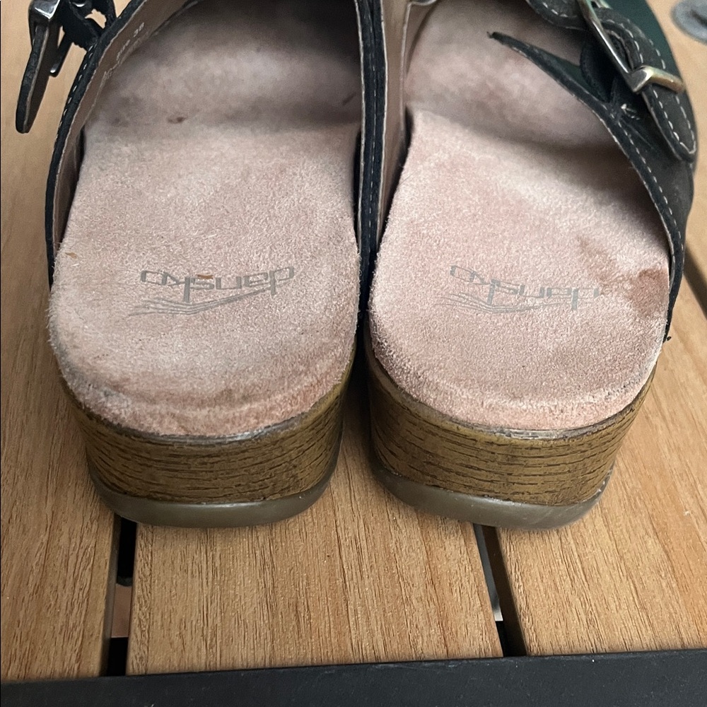 Dansko martina Black Leather Mules with Buckle 38 - Picture 6 of 7